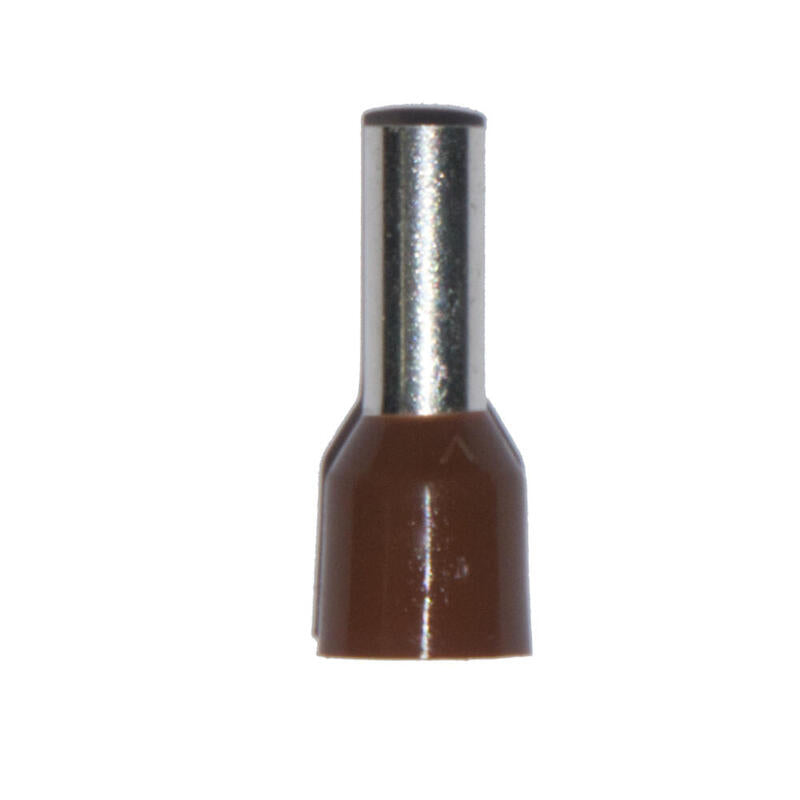Pack De 2 Unidades - Puntera Aislada 10,00 Mm², Marrón, 100 Uds