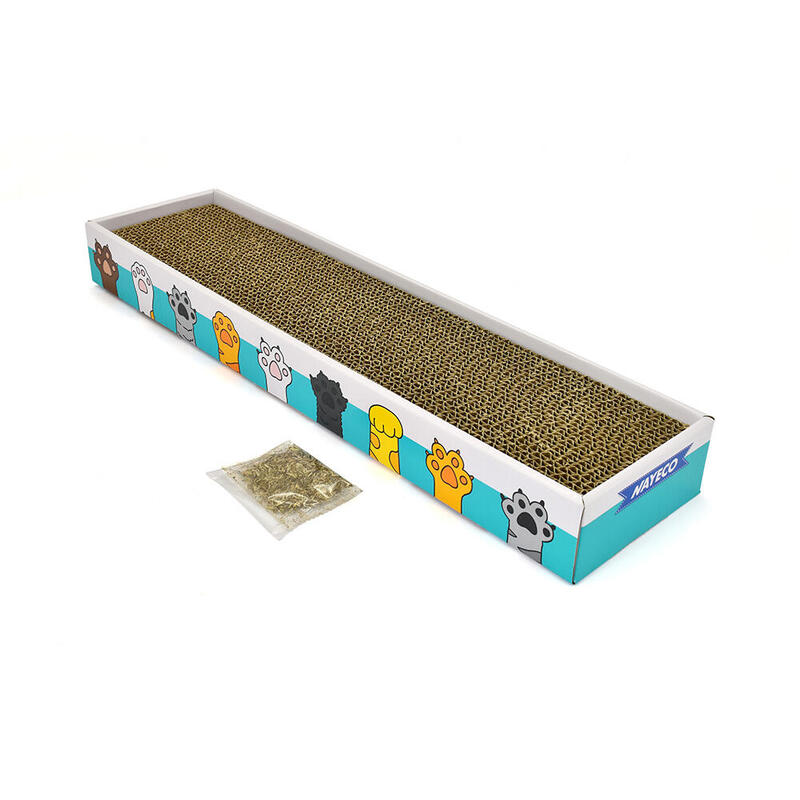 Pack De 2 Unidades - Rascador Para Gatos Con Catnip Taby Cat 48x13x5cm Nayeco