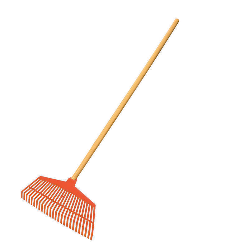 Pack De 2 Unidades - Rastrillo Pequeño De Jardin 44x23x116cm Color Naranja Edm