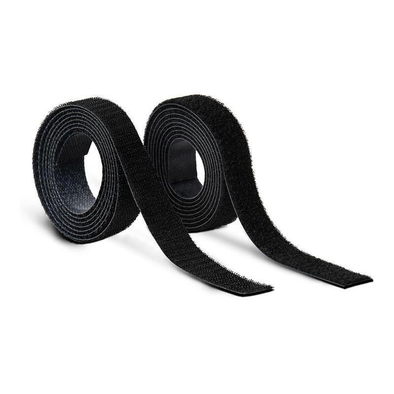 Pack De 2 Unidades - Rollo Adhesivo Térmico De Cierre De Gancho Y Bucle Negro 20 Mm X 1,5 M