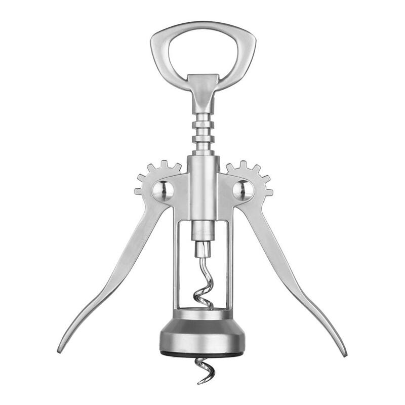 Pack De 2 Unidades - Sacacorchos Deluxe Acero Inoxidable Modelo Charles De Gaules 15 Cm