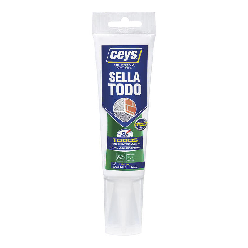 Pack De 2 Unidades - Silicona Sellatodo Blanco Tubo 125 Ml