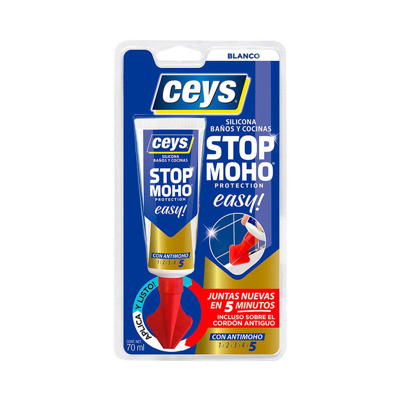 Pack De 2 Unidades - Silicona Stop Moho Easy Blanco 70 Ml