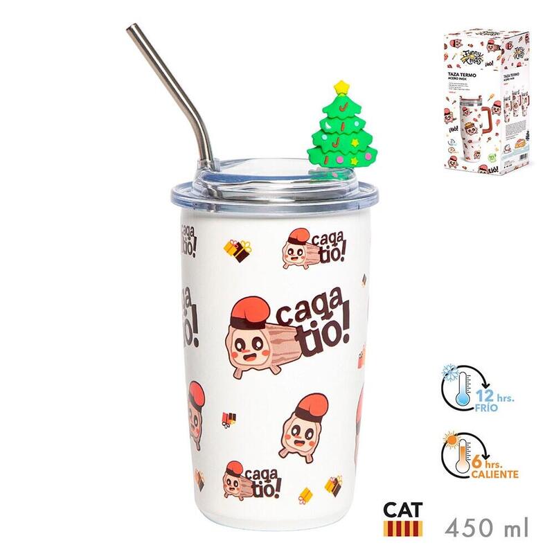 Pack De 2 Unidades - Taza Termo Modelo Caga Tio 450 Ml