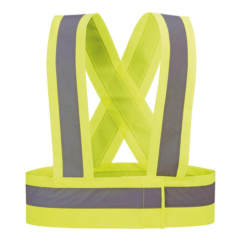 Pack De 2 Unidades - Tirantes De Alta Visibilidad Color Amarillo Fluor Hvt Talla M