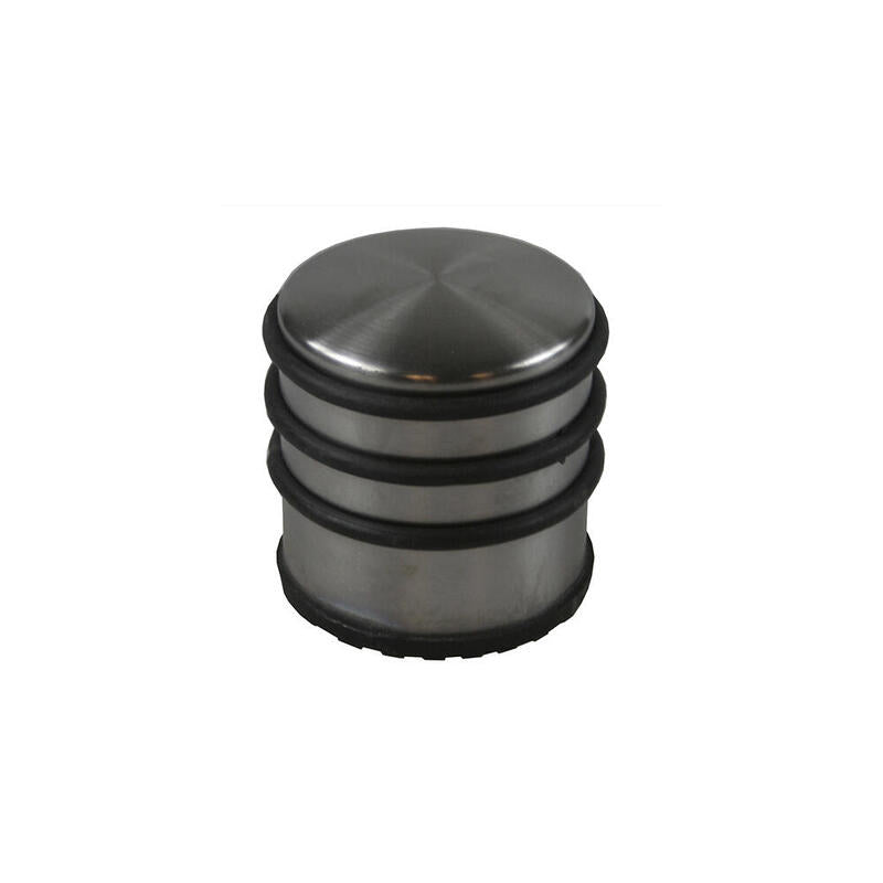 Pack De 2 Unidades - Tope Para Puerta Metalico Ø7cm Acero Inox