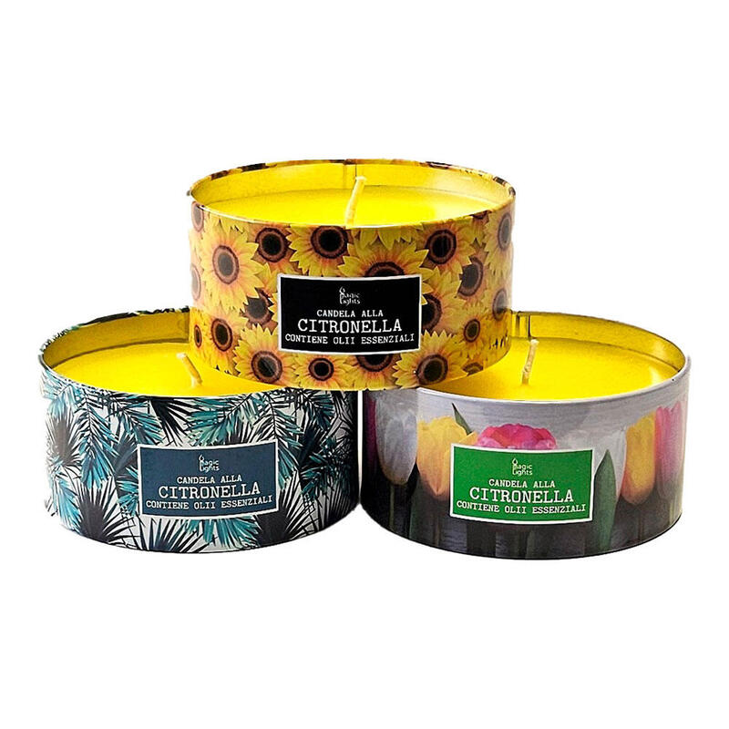 Pack De 2 Unidades - Vela Citronela Lata Fantasía 100 G Modelos Variados