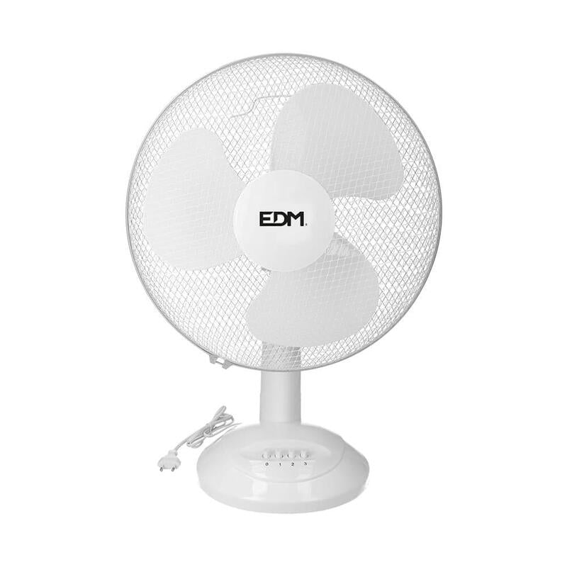 Ventilador Pack De 2 Unidades De Sobremesa. Color Blanco. Potencia: 35w Aspas: Ø30x48cm Edm