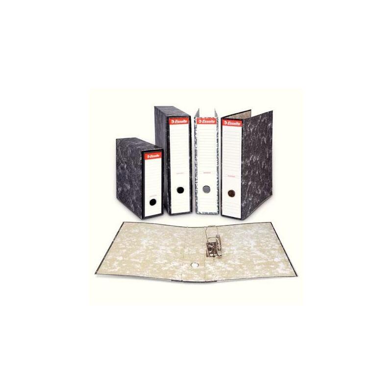 Pack De 20 Unidades Esselte Archivador Palanca Folio Lomo Ancho Cartón Jaspeado