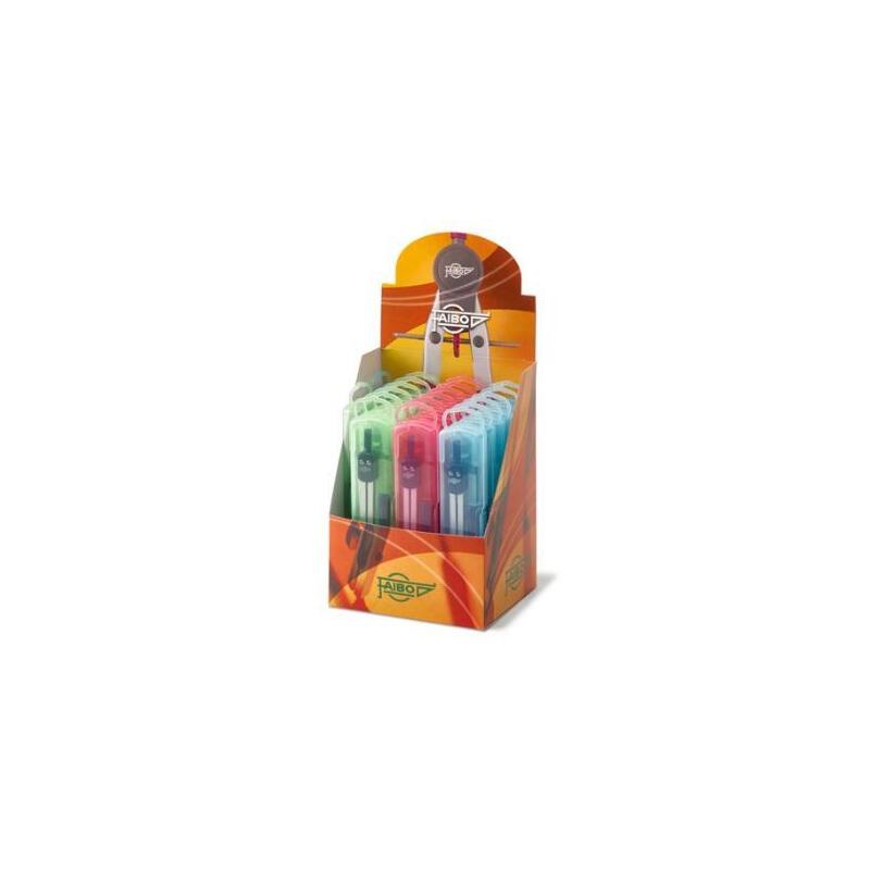 Pack De 20 Unidades Faibo Compás 133mm En Estuche De Plástico -Colores Surtidos-