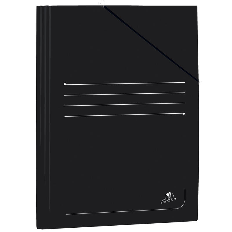 Pack De 20 Unidades Mariola Carpeta De Carton Plastificado Folio 500gr/M2 - Medidas 34x25cm - Cierre Con Goma Elastica