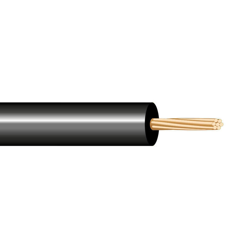 Pack De 200 Unidades - Cablecillo H05v-K 0,50 Mm² Negro Euro/M