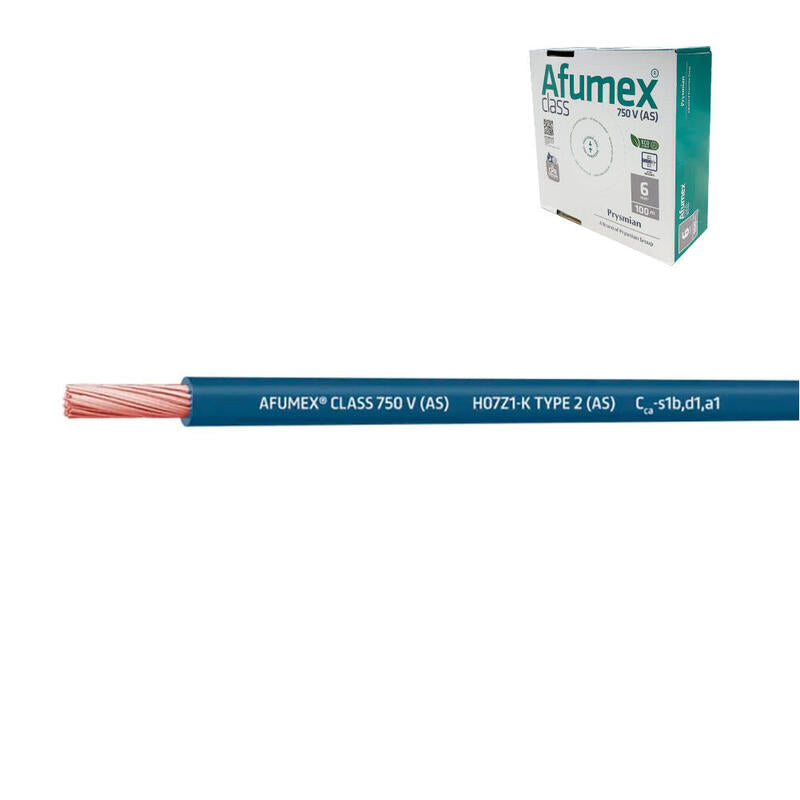 Pack De 200 Unidades - Cablecillo H07z1-K(As) 2,5 Mm² Azul Euro/M