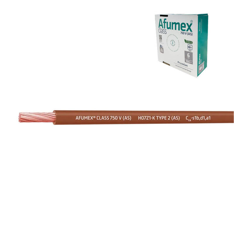Pack De 200 Unidades - Cablecillo H07z1-K(As) 2,5 Mm² Marron Euro/M