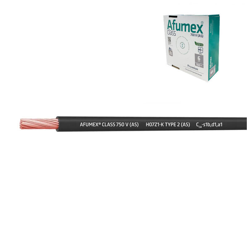 Pack De 200 Unidades - Cablecillo H07z1-K(As) 2,5 Mm² Negro Euro/M