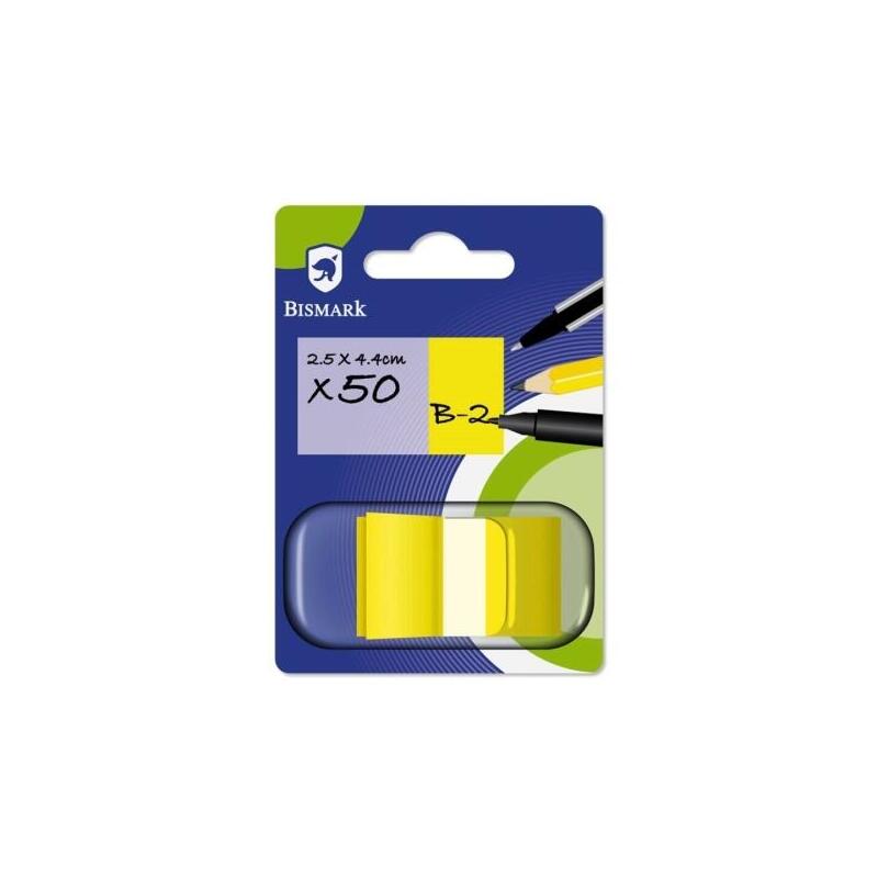 Pack De 24 Unidades Bismark Dispensador Con 50 Marcadores Reposicionables 44 X 25mm - Para Marcar, Seã±Alar O Destacar