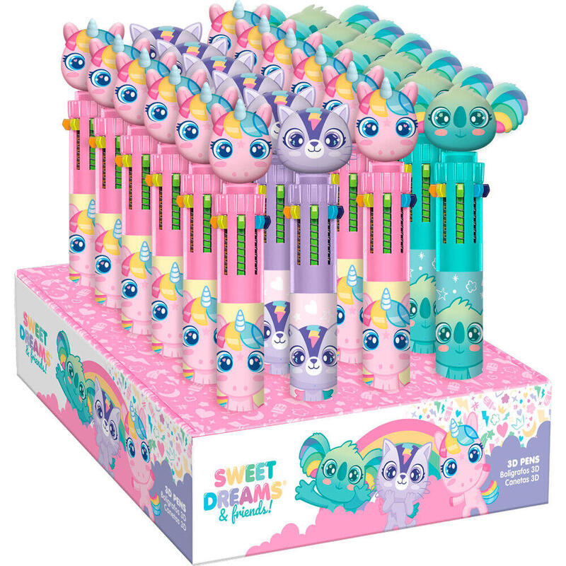 Pack De 24 Unidades - Boligrafo 6 Colores Sweet Dreams Surtido