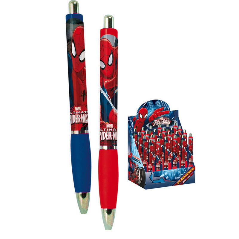 Pack De 24 Unidades - Boligrafo Spiderman Marvel Eyes Surtido