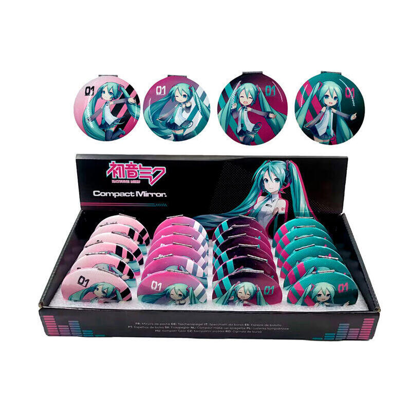 Pack De 24 Unidades - Espejo De Bolsillo Hatsune Miku Surtido