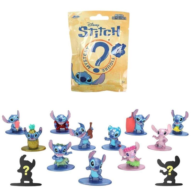 Pack De 24 Unidades - Figura Sobre Sorpresa Metalfigs Stitch Disney 4cm Surtido