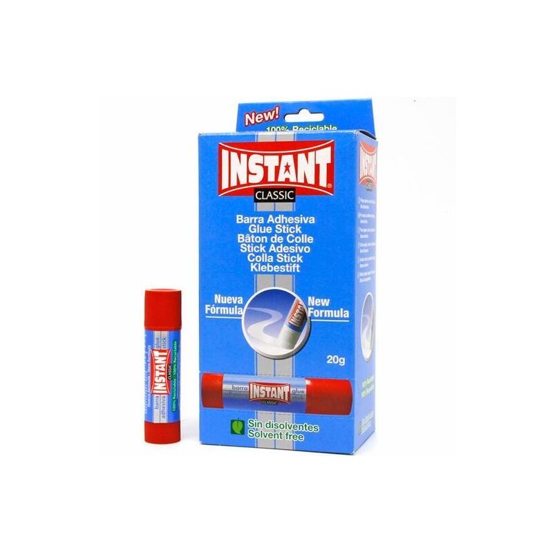 Pack De 24 Unidades Instant Pegamento En Barra 20gr Classic