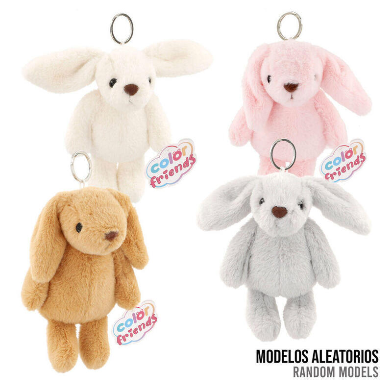 Pack De 24 Unidades - Llavero Peluche Conejo 12cm Surtido