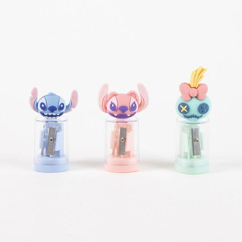Pack De 24 Unidades - Sacapuntas Contenedor Stitch Disney Surtido