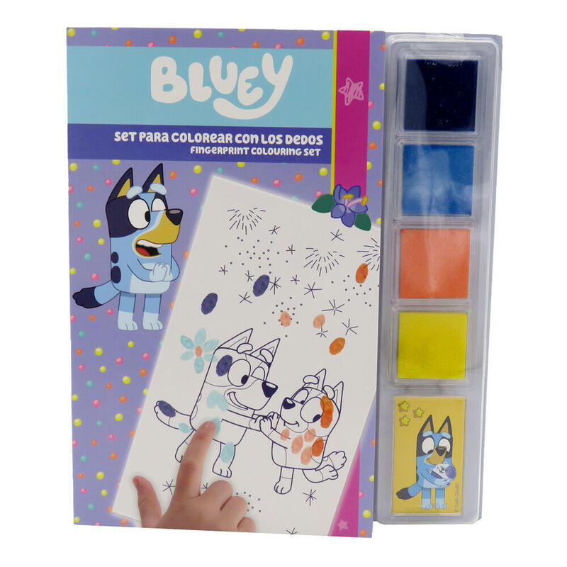 Pack De 24 Unidades - Set Colorear Con Dedos Bluey