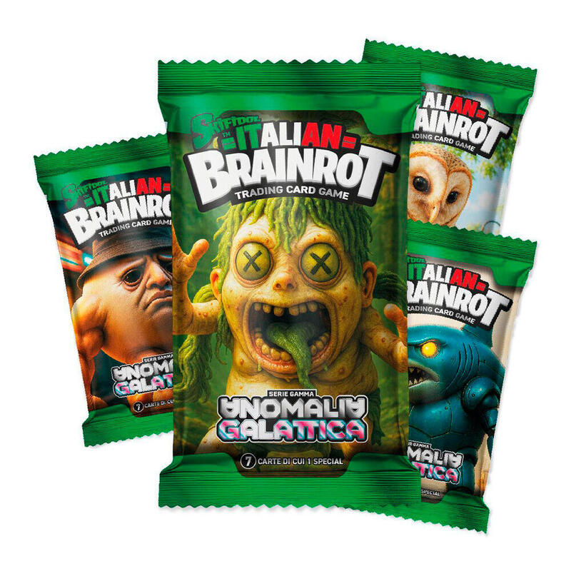 Pack De 24 Unidades - Sobre 7 Cartas Coleccionables Anomalia Galactica Serie 3 Italian Brainrot Italiano Surtido