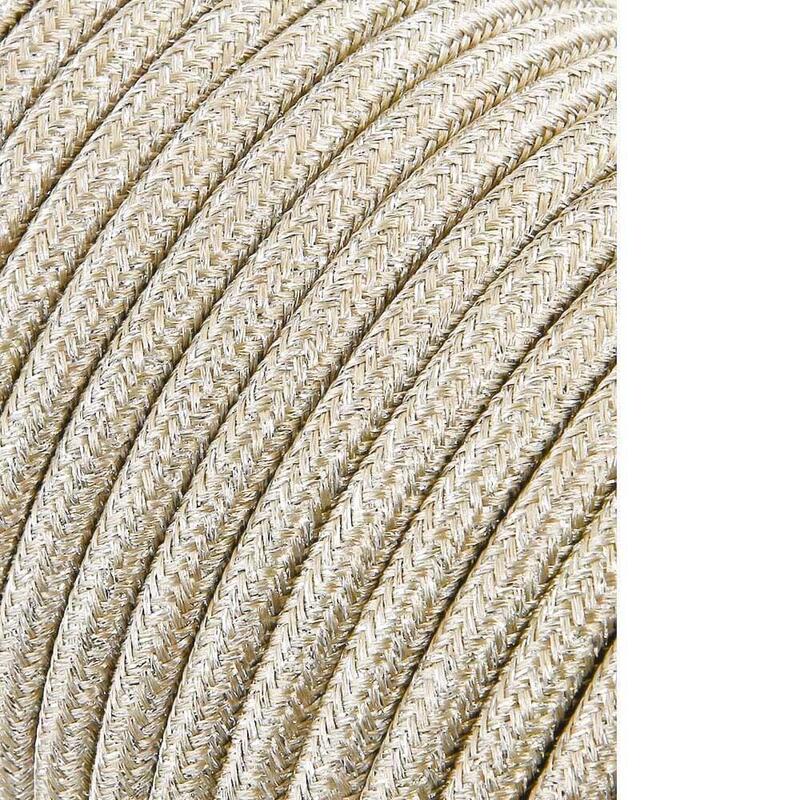 Pack De 25 Unidades - Carrete Cable Cordón Tubular H03vv-F 2 X 0,75 Mm² Beige, 25 M