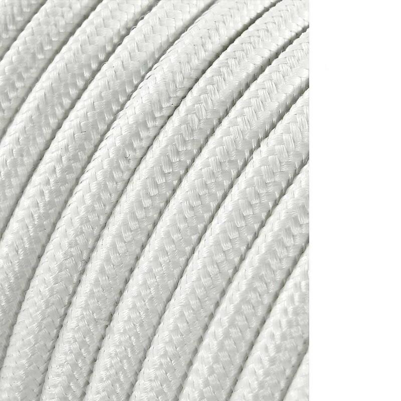 Pack De 25 Unidades - Carrete Cable Cordón Tubular H03vv-F 2 X 0,75 Mm² Blanco, 25 M