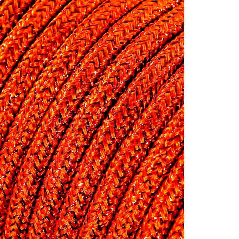 Pack De 25 Unidades - Carrete Cable Cordón Tubular H03vv-F 2 X 0,75 Mm² Marrón Brillante, 25 M