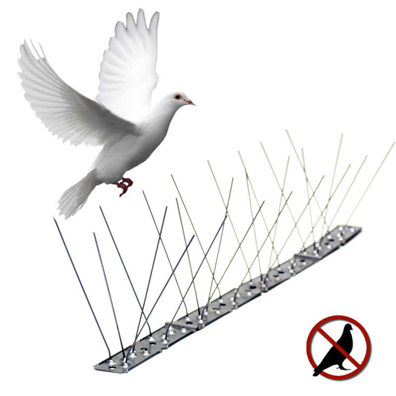 Pack De 25 Unidades - Varilla Disuasoria Para Aves, Anti Palomas, Acero Inoxidable; 100 X 2,5 X 11 Cm