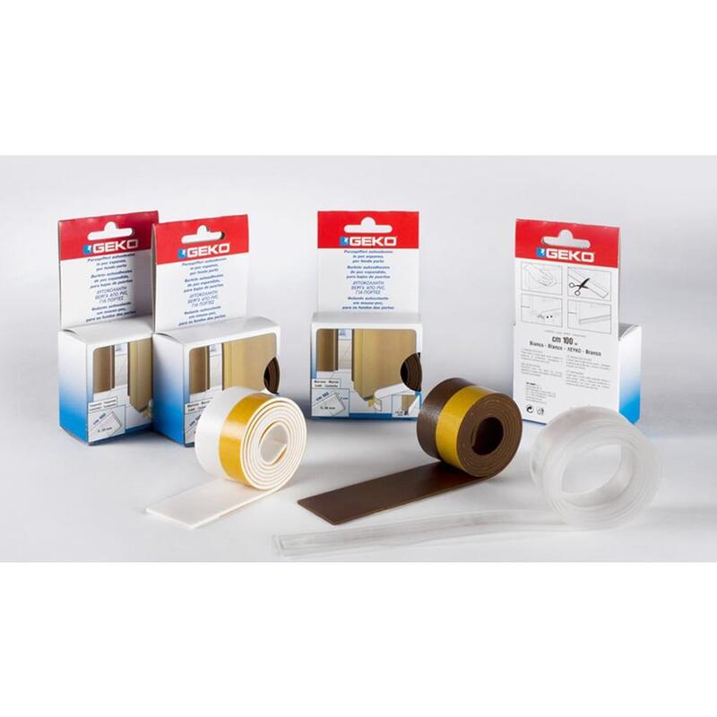 Pack De 3 Unidades - Bajo Puerta Adhesivo En Pvc Expandido 38 Mm X 100 Cm Blanco