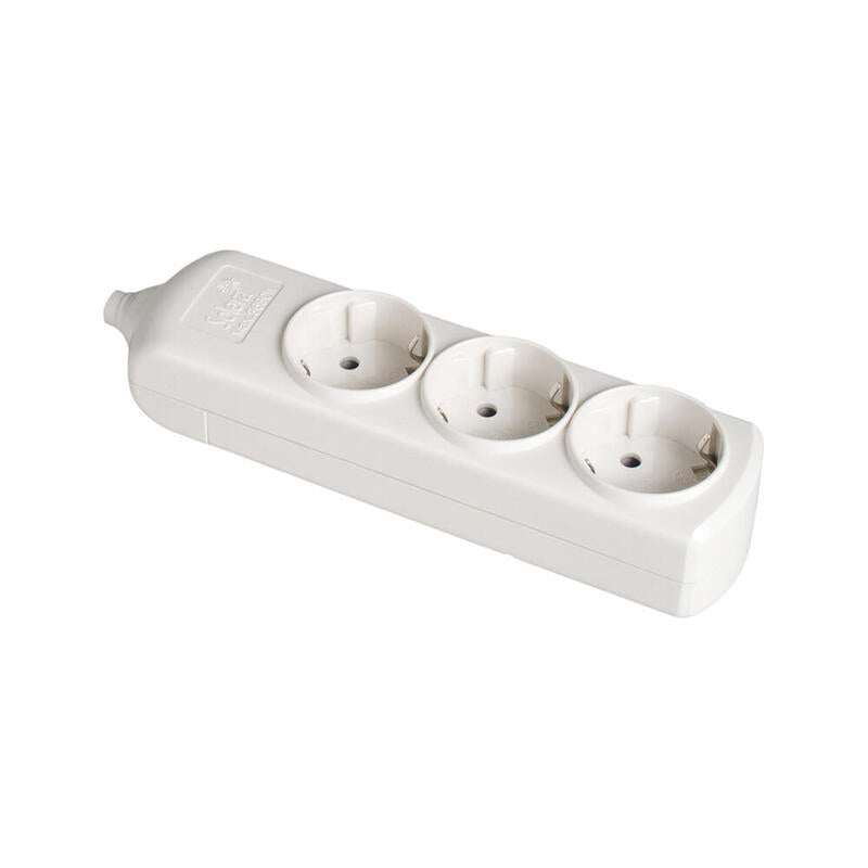 Pack De 3 Unidades - Base Bipolar 3 Tomas T/Tl 10/16 A 250 V Color Blanco