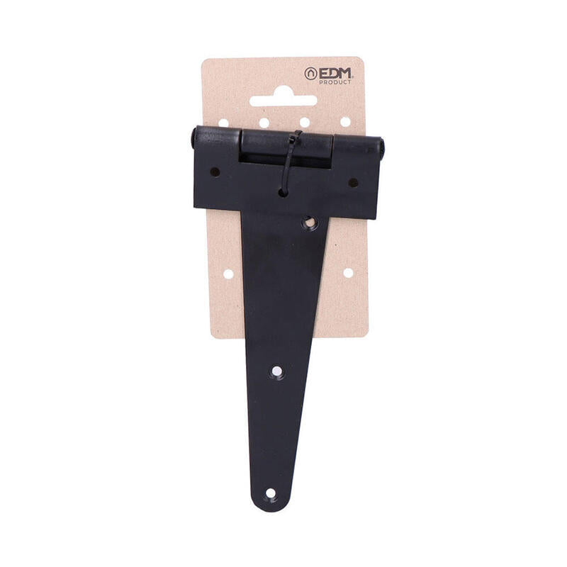 Pack De 3 Unidades - Bisagra En Forma De T 185 X 90 Mm De Hierro Negro Epoxy