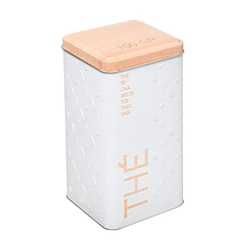 Pack De 3 Unidades - Caja Metálica Modelo Scandi Nature Para Té 100 G