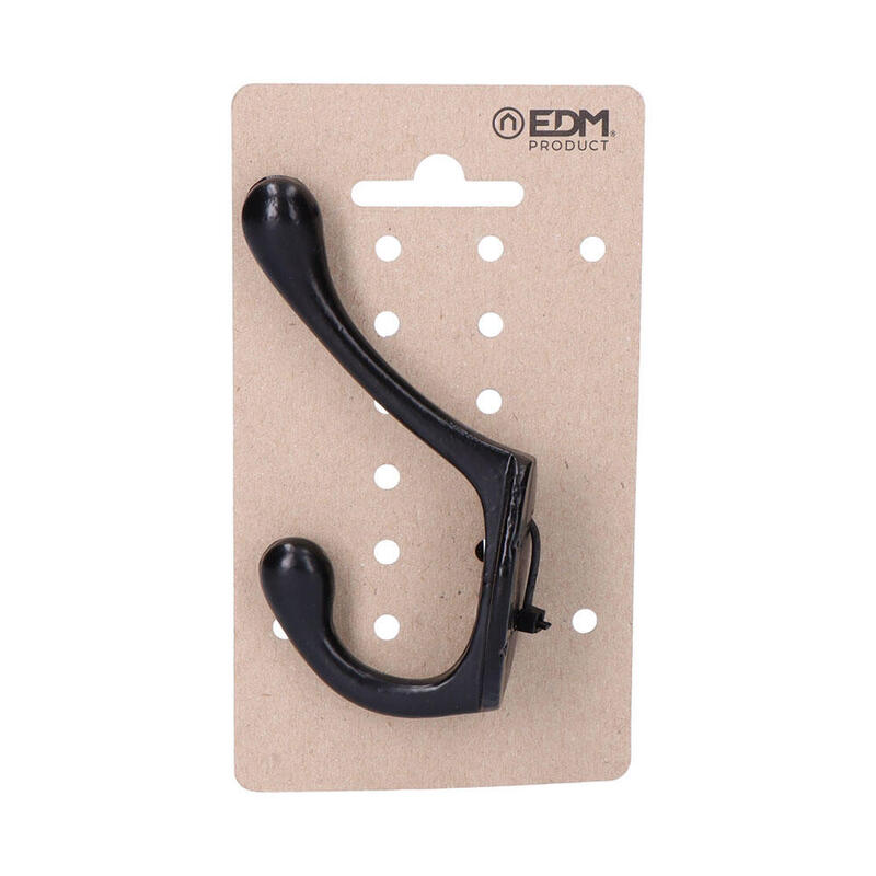 Pack De 3 Unidades - Colgador De Forja Negro 13 X 5 Cm