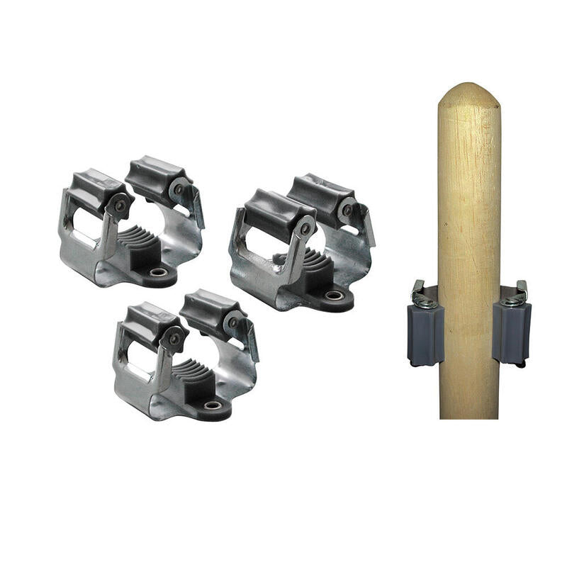 Pack De 3 Unidades - Conjunto De 3 Soportes Para Escoba 5,5x5x4,5cm