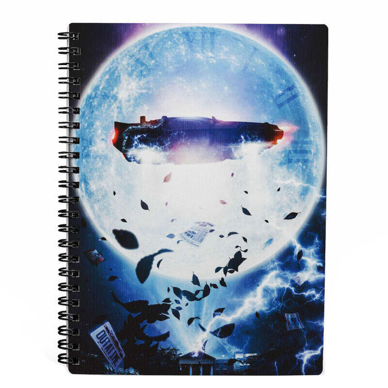 Pack De 3 Unidades - Cuaderno 3d Bttf Delorean Regreso Al Futuro