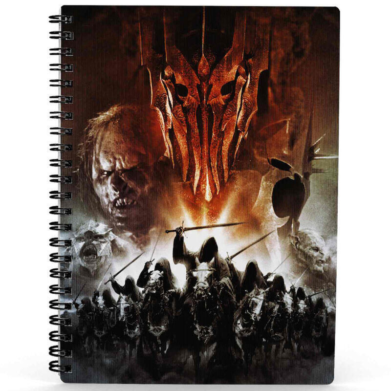 Pack De 3 Unidades - Cuaderno 3d Ejercito El Señor De Los Anillos