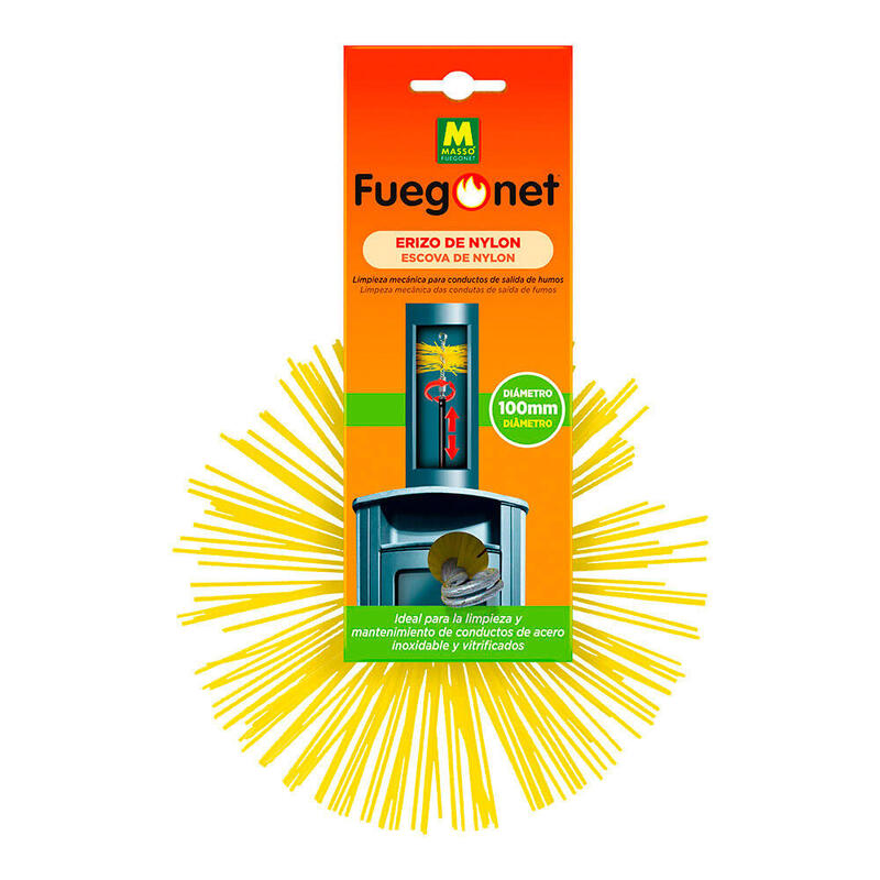 Pack De 3 Unidades - Deshollinador Erizo De Nylon Ø100mm Fuegonet Massó