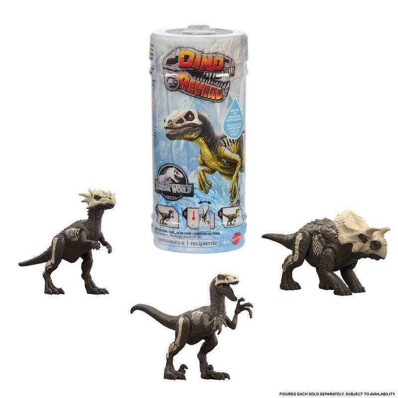 Pack De 3 Unidades - Dinosaurio Sorpresa Dino Reveal Jurassic World Surtido