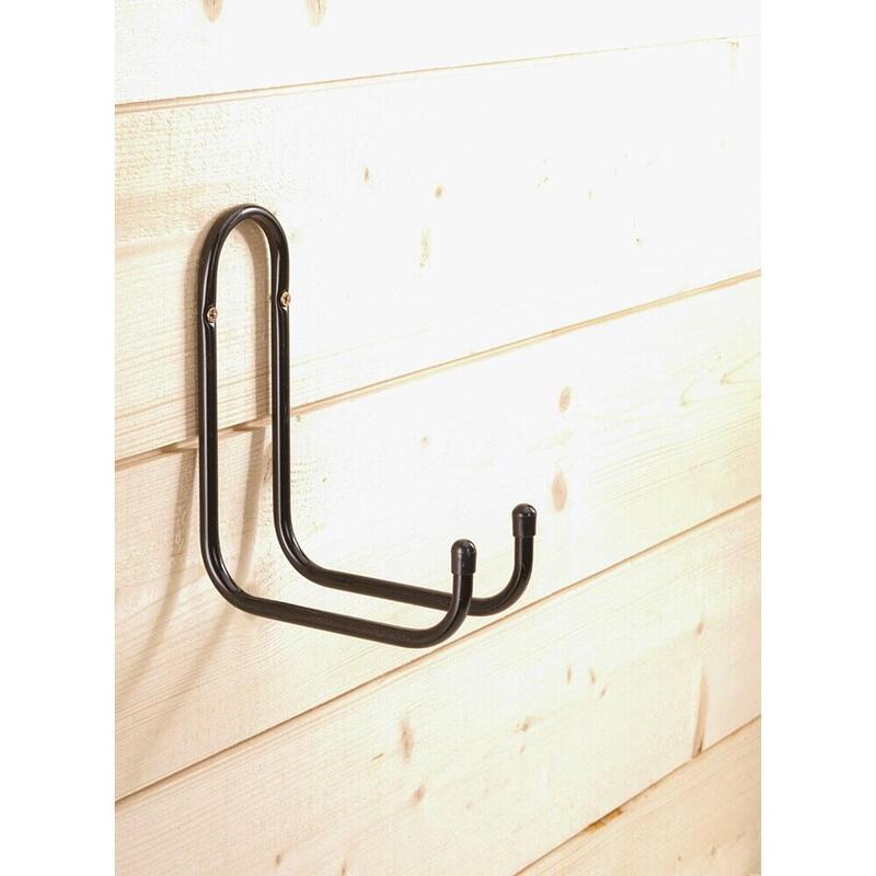 Pack De 3 Unidades - Gancho Doble Forrado Con Tubo Negro, Ø 10 Mm, 80 X 175 X 205 Mm