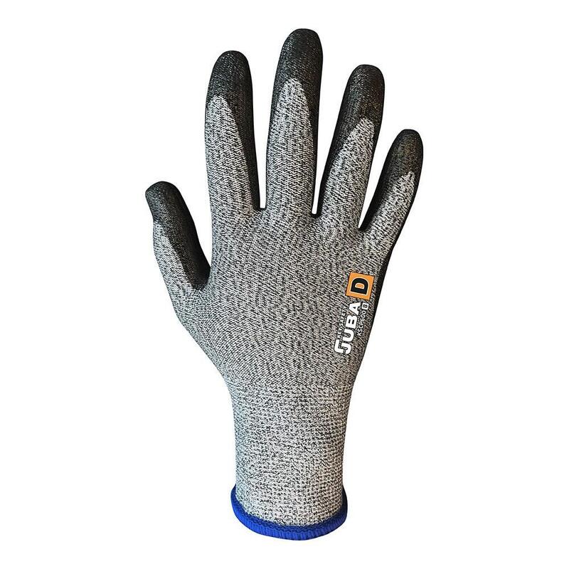 Pack De 3 Unidades - Guante De Poliéster / Elastano Palma Poliuretano, Resistente Al Corte T-9