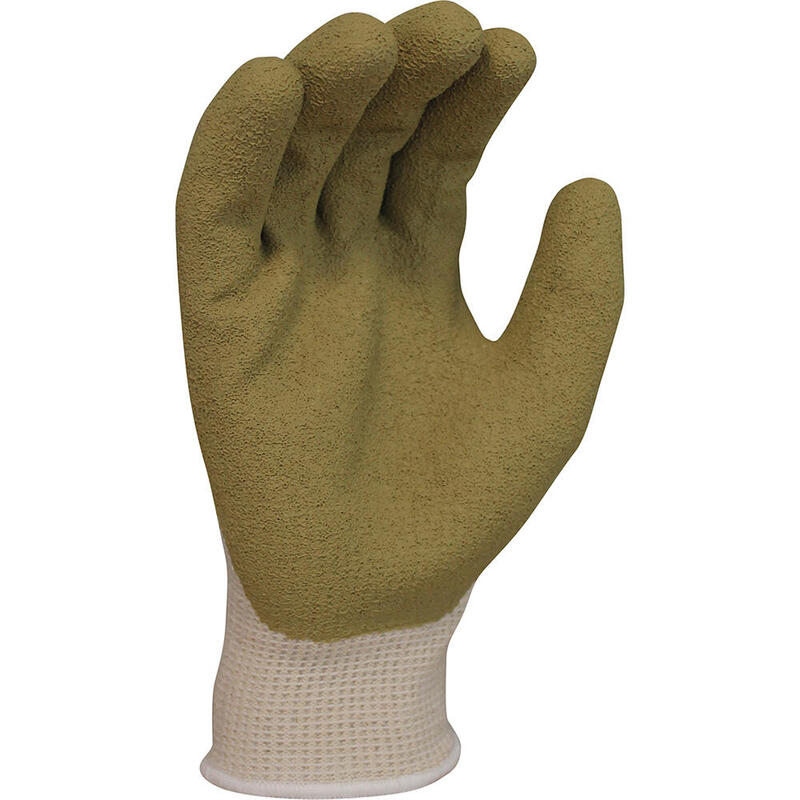 Pack De 3 Unidades - Guante Poliéster / Algodón Con Palma Látex Rugoso, T-11