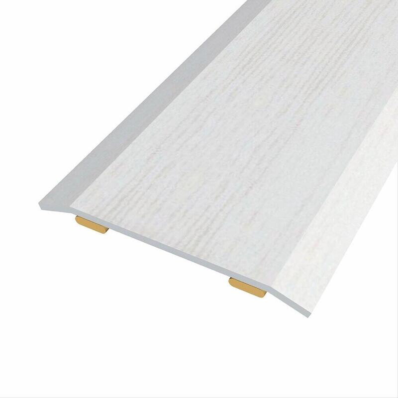 Pack De 3 Unidades - Junta De Acero Para Mismo Nivel, 40 X 3,5 Mm, Adhesiva, Flooring, Roble Gris Claro, 83 Cm.