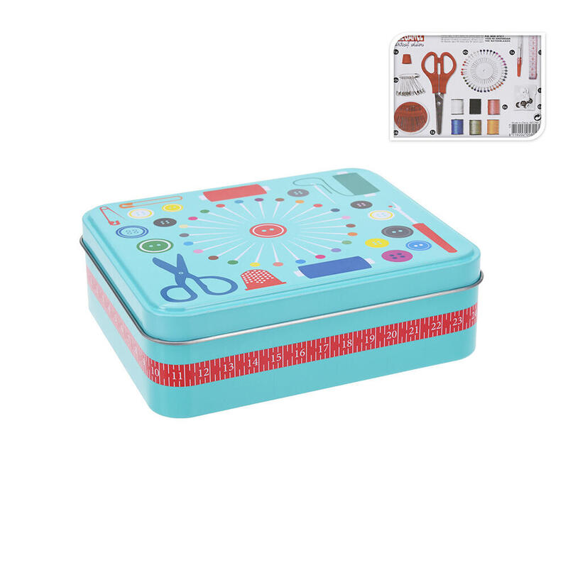 Pack De 3 Unidades - Kit Costura En Caja De Metal