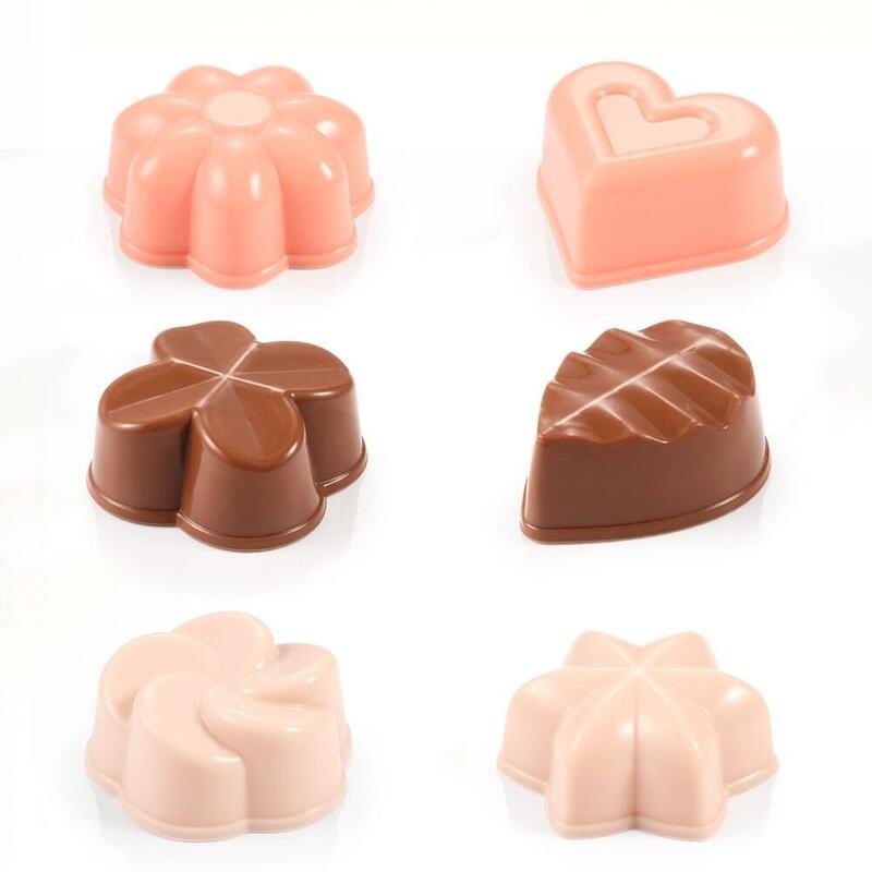 Pack De 3 Unidades - Molde De Silicona Para Bombones, Delícia, 6 Piezas