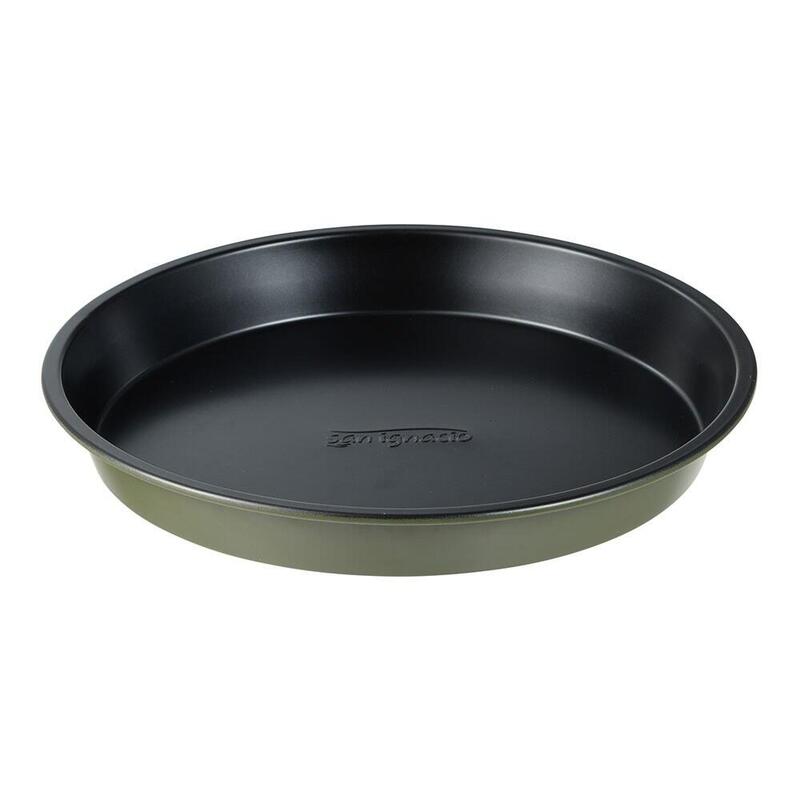 Pack De 3 Unidades - Molde Redondo De Acero Al Carbono, Para Horno, Experto, Verde Oliva, Ø25 X 3 Cm